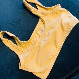 ARQ wide strap bra - Chartreuse M